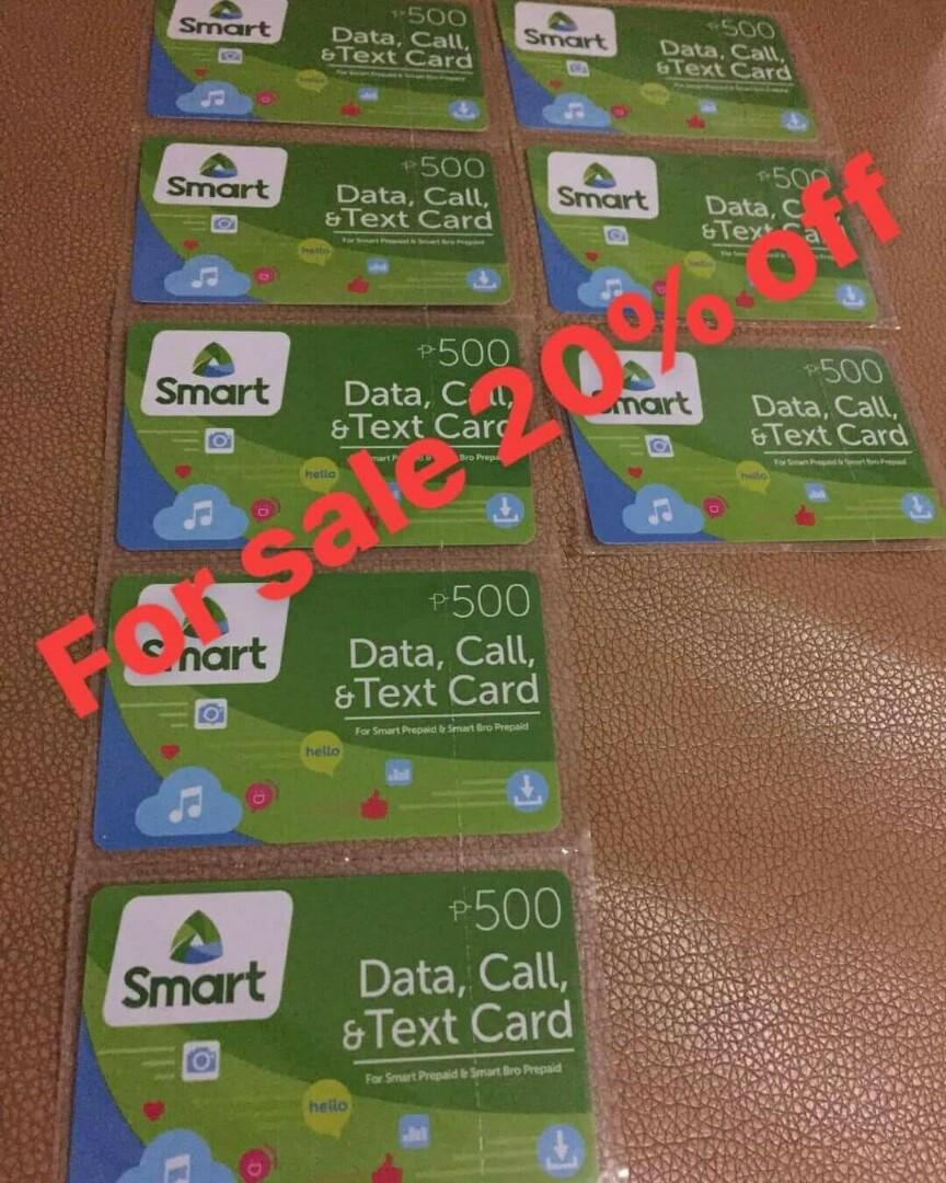 Smart Prepaid Card 500 Tickets Vouchers Gift Cards Vouchers On
