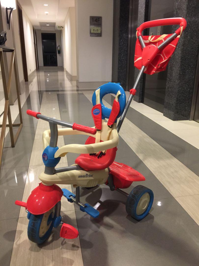 SmarTrike Vanilla 4 in 1 Baby Trike Blue Red Babies Kids