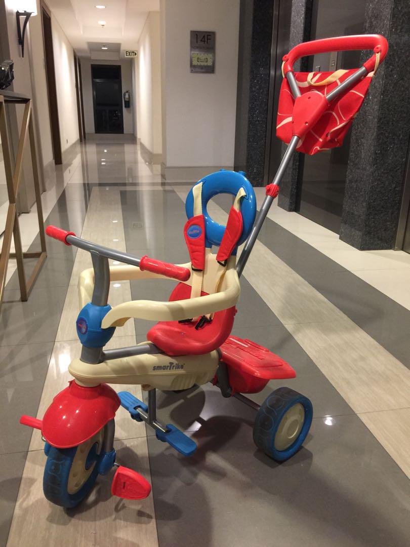 SmarTrike Vanilla 4 in 1 Baby Trike Blue Red Babies Kids
