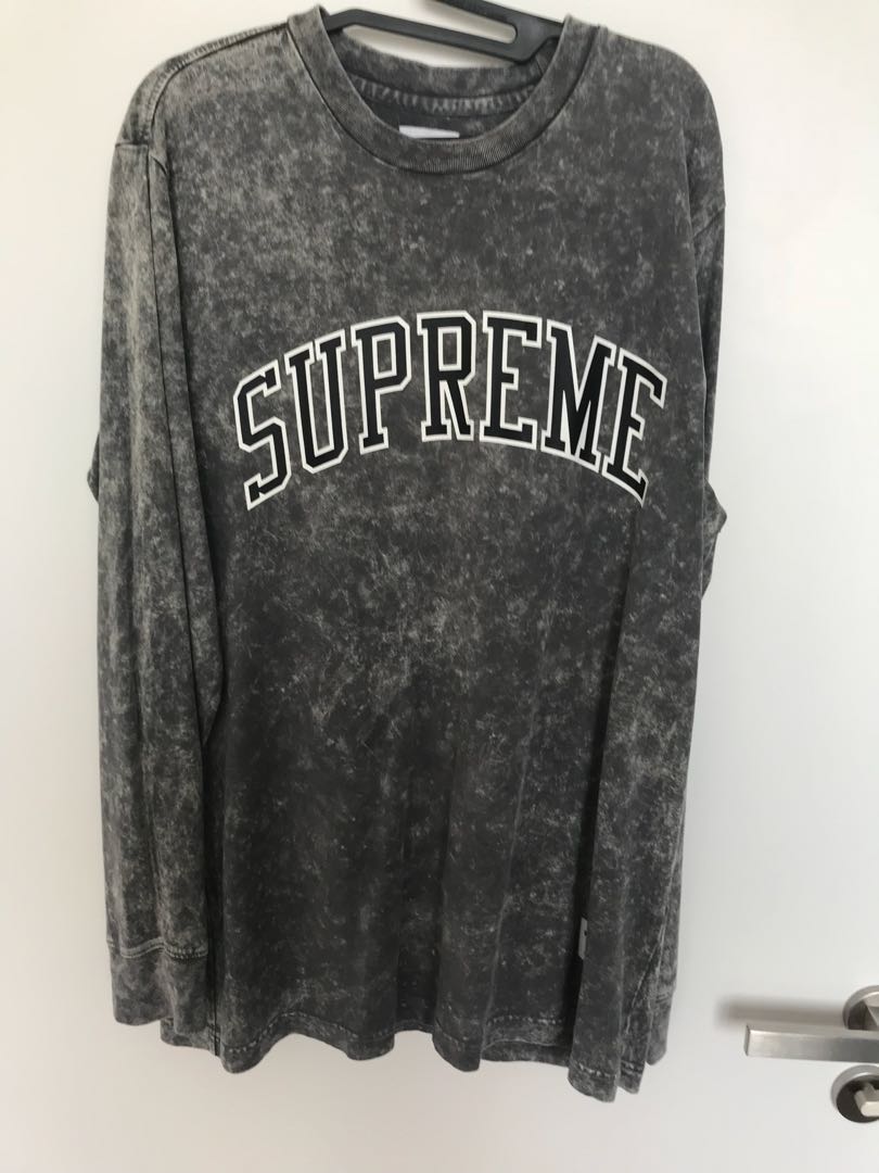 supreme acid wash arc logo