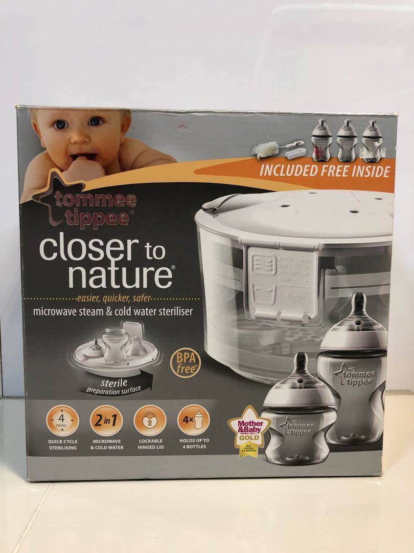 tommee tippee steriliser cold water