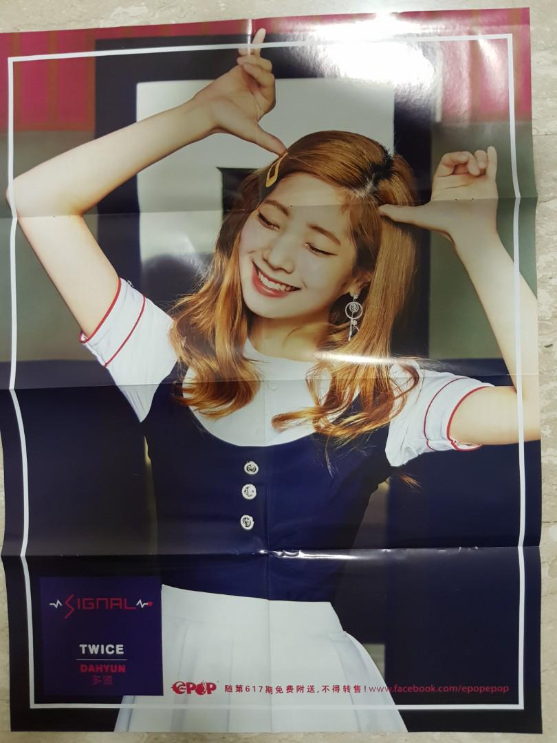 Twice Signal Dahyun Poster Hobbies Toys Memorabilia Collectibles K Wave On Carousell