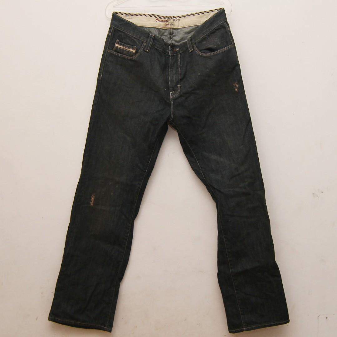 VANS Jeans Fesyen Pria Pakaian di Carousell