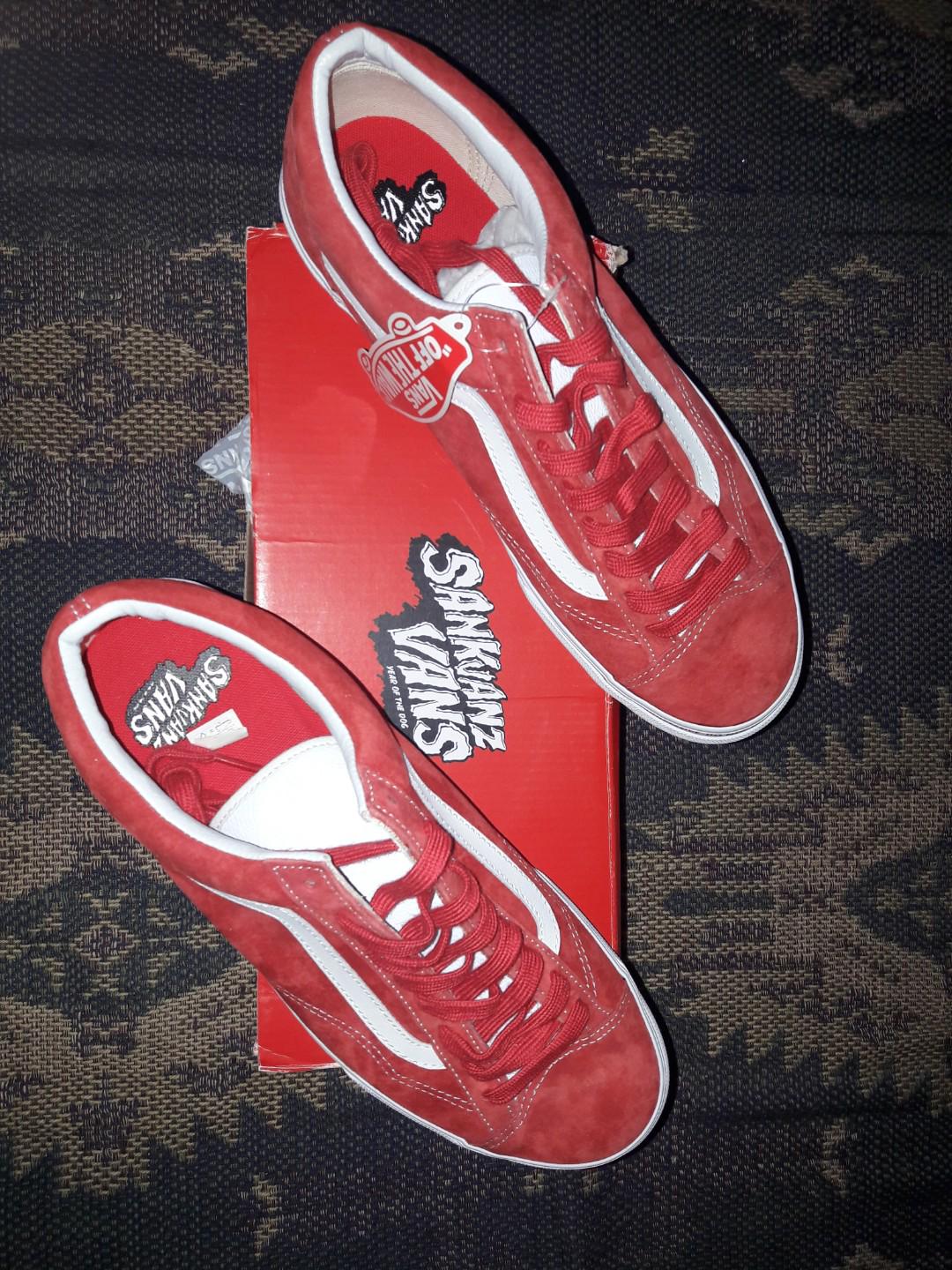 CLEARANCE SALE vans style 36 y.o.d fiery red sankuanz us10
