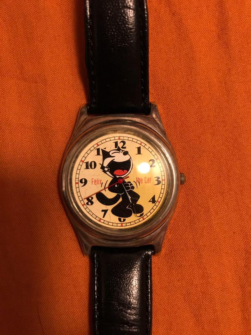 Vintage Fossil Felix The Cat Watch Antiques Vintage Watches