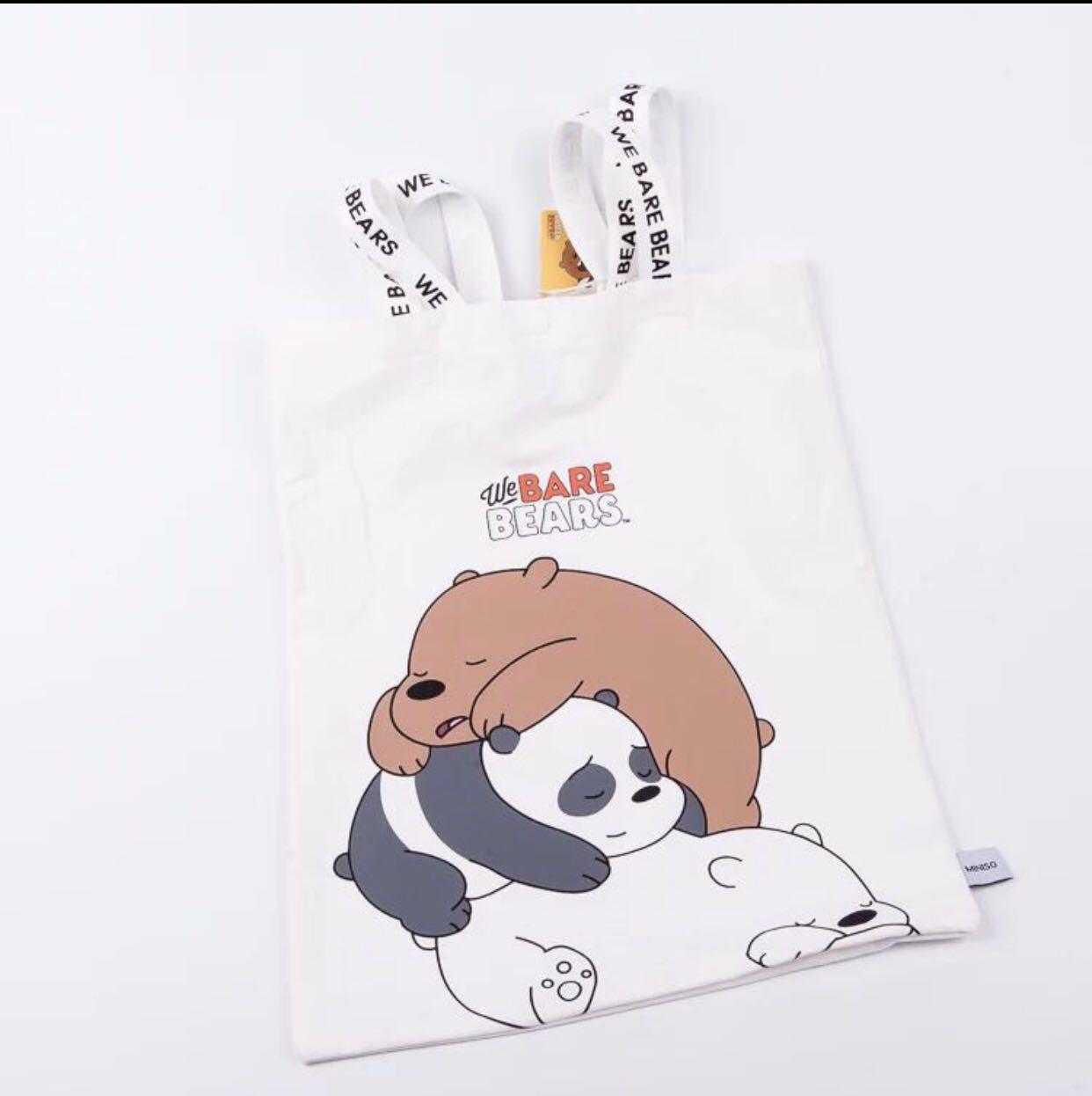 We Bare Bears Miniso Tote Bag Women s Fashion Bags Wallets Tote Bags on Carousell