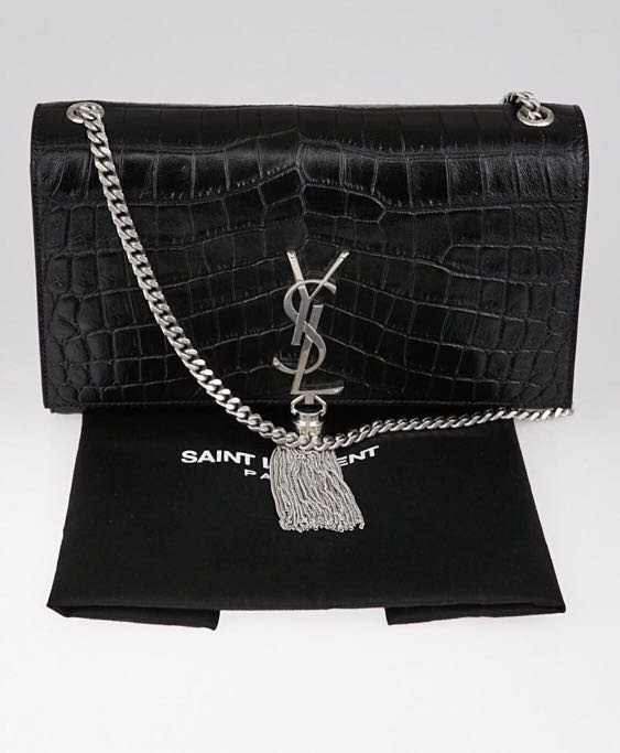 ysl kate crocodile