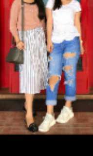 Zara ripped jeans