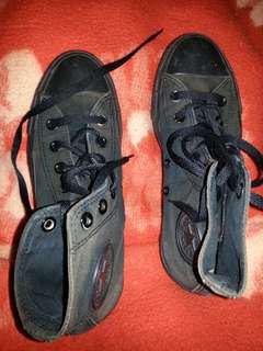 Converse allstars boots charcoal black