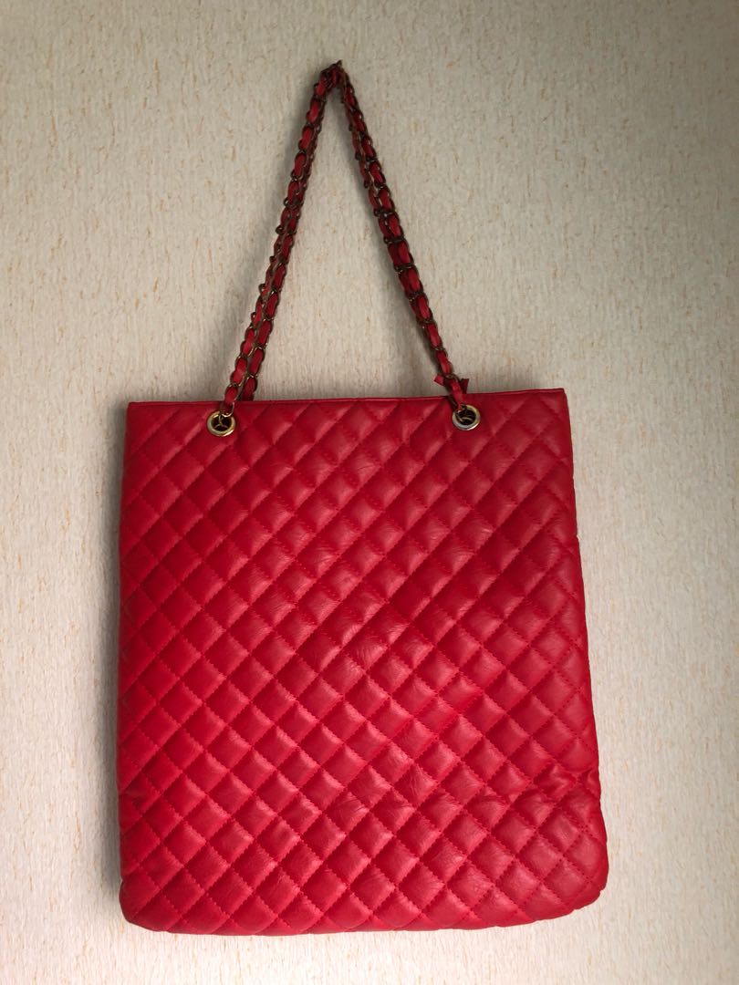 accessorize red bag