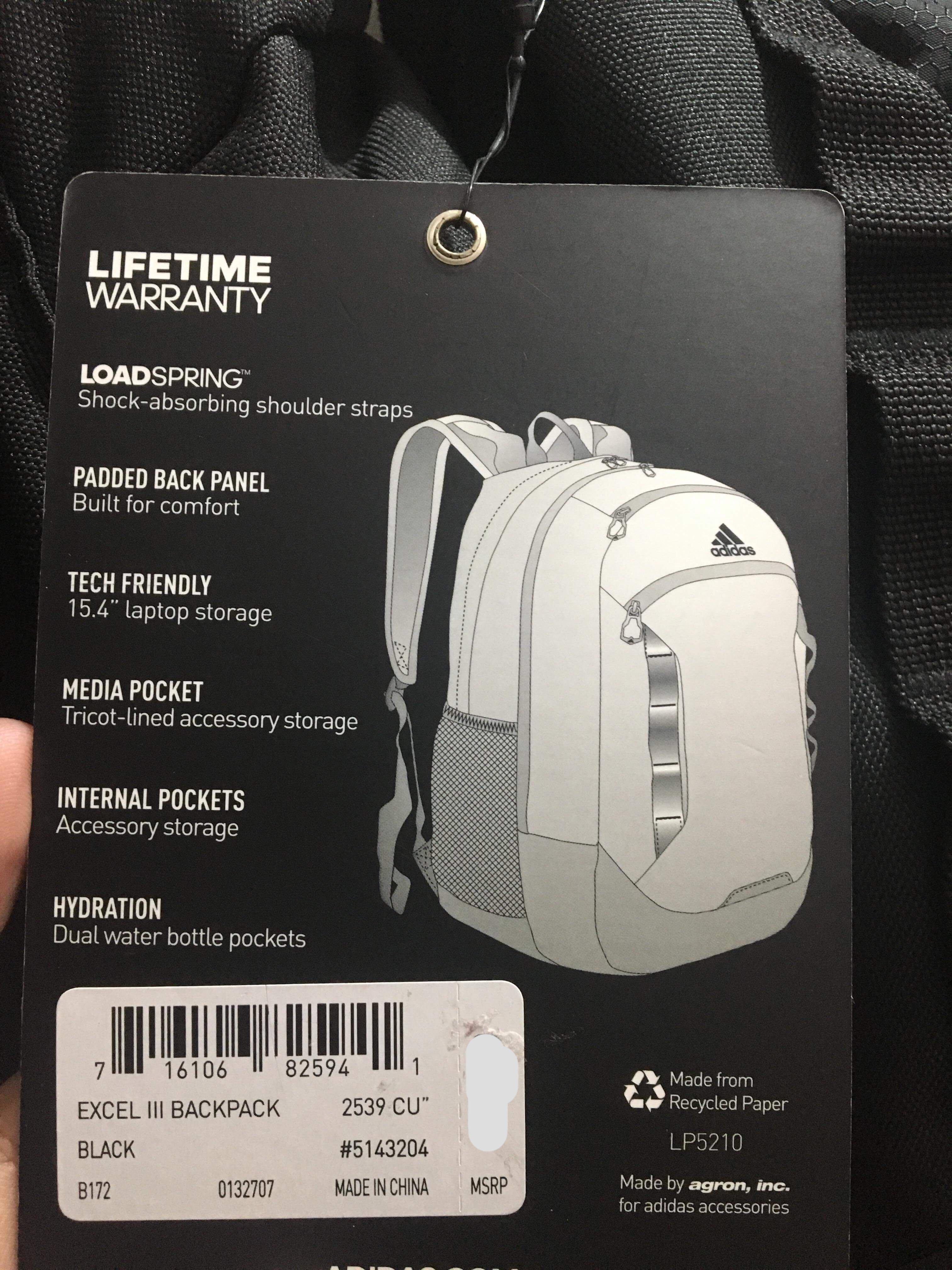 Adidas Excel III Backpack Brand New Price Negotiable