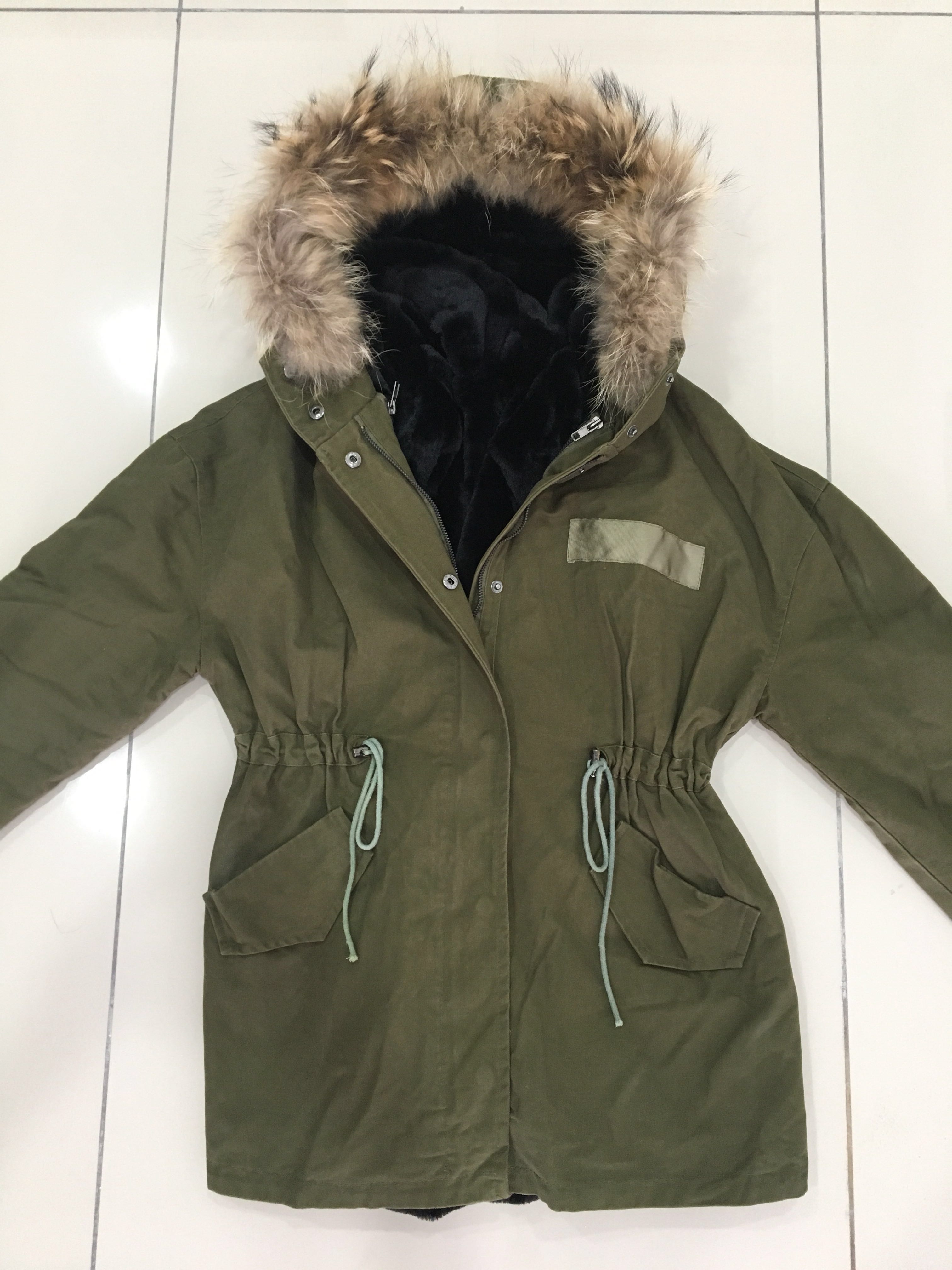 Army Green Winter Jacket, Women's Fashion, Coats, Jackets and Outerwear