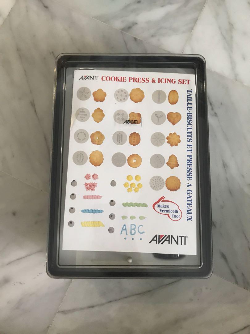 Avanti Cookie Press & Icing Set, Furniture & Home Living, Kitchenware