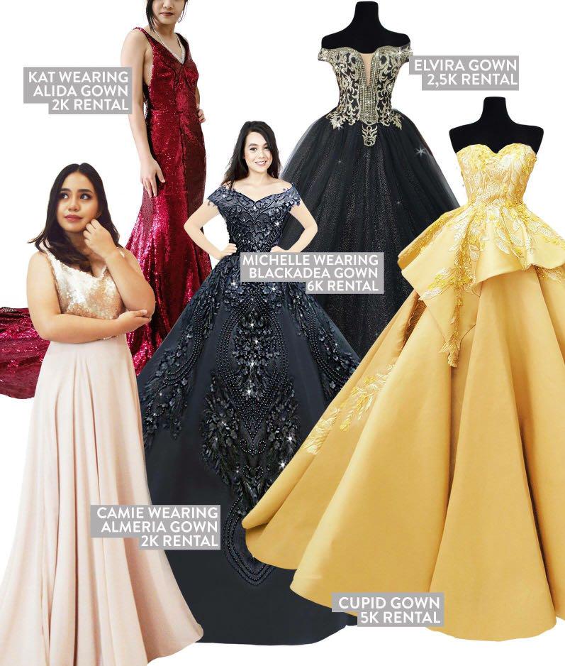 renting ball gowns