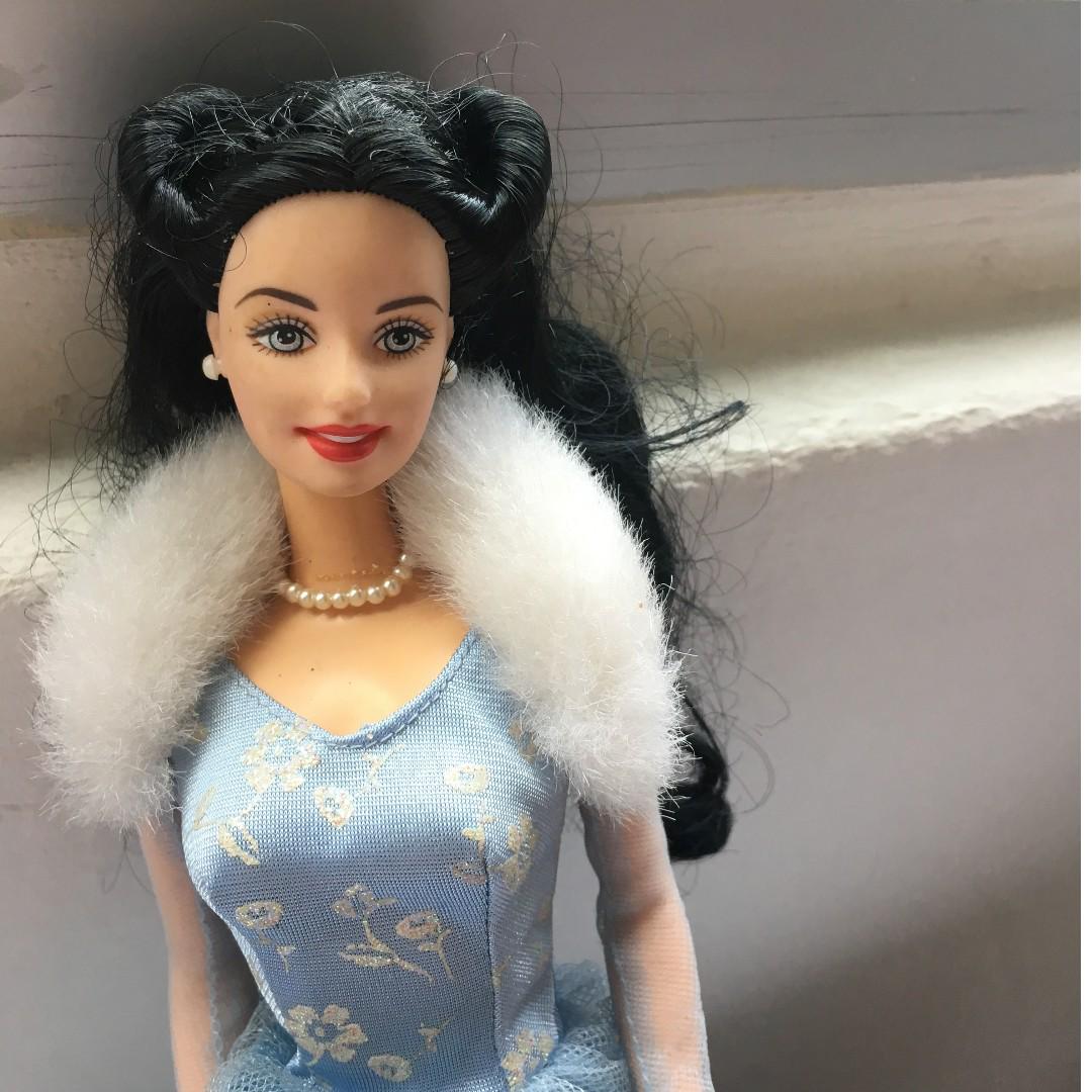black hair barbie doll