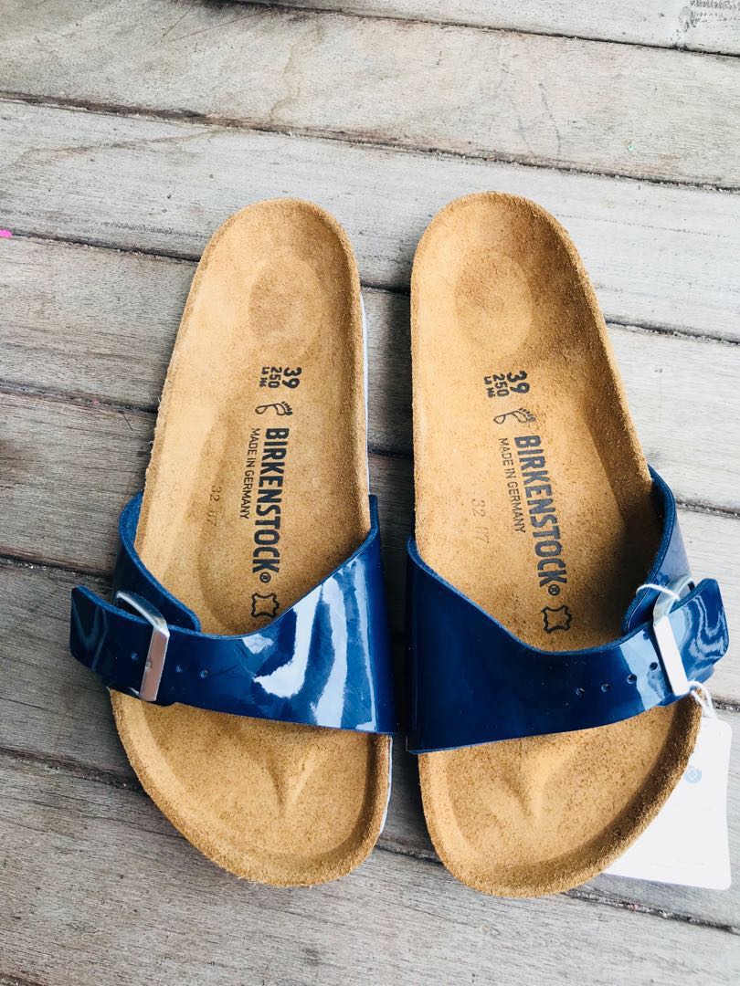 navy blue women's birkenstocks