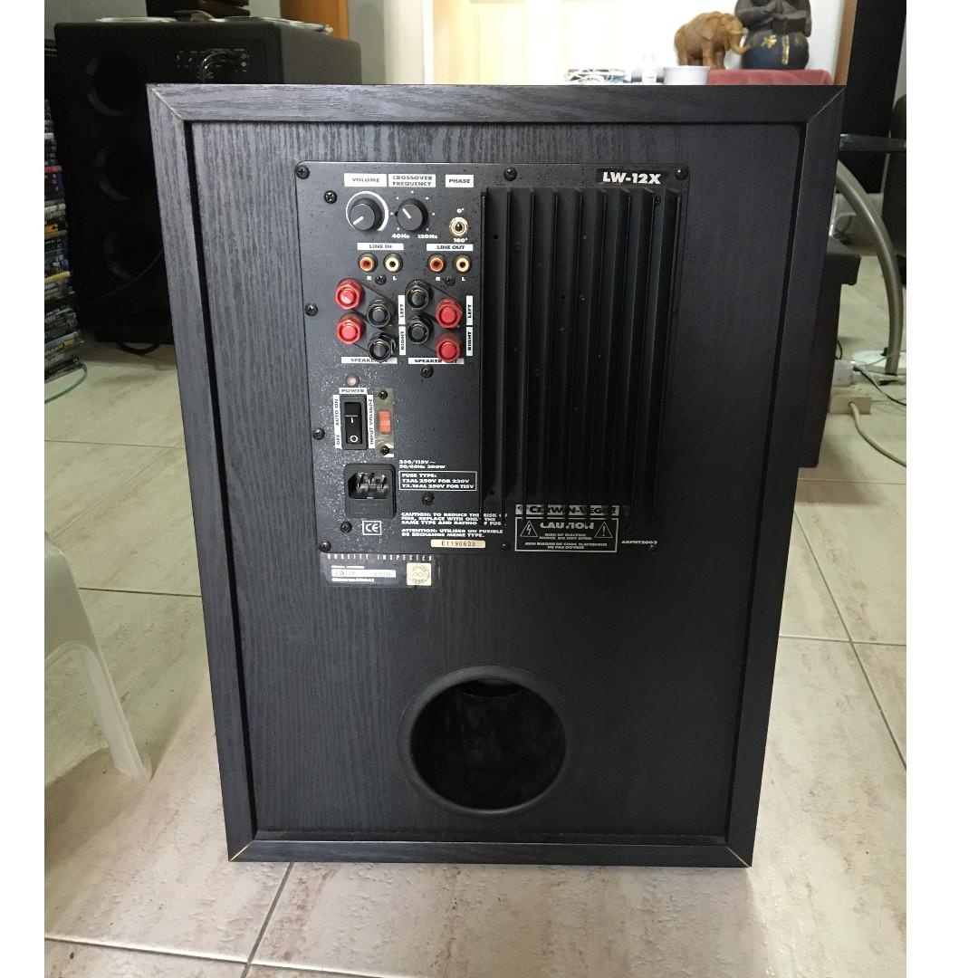 Cerwin Vega LW 12X 12 Inches Power Active Subwoofer Made in U.S.A 300Watts