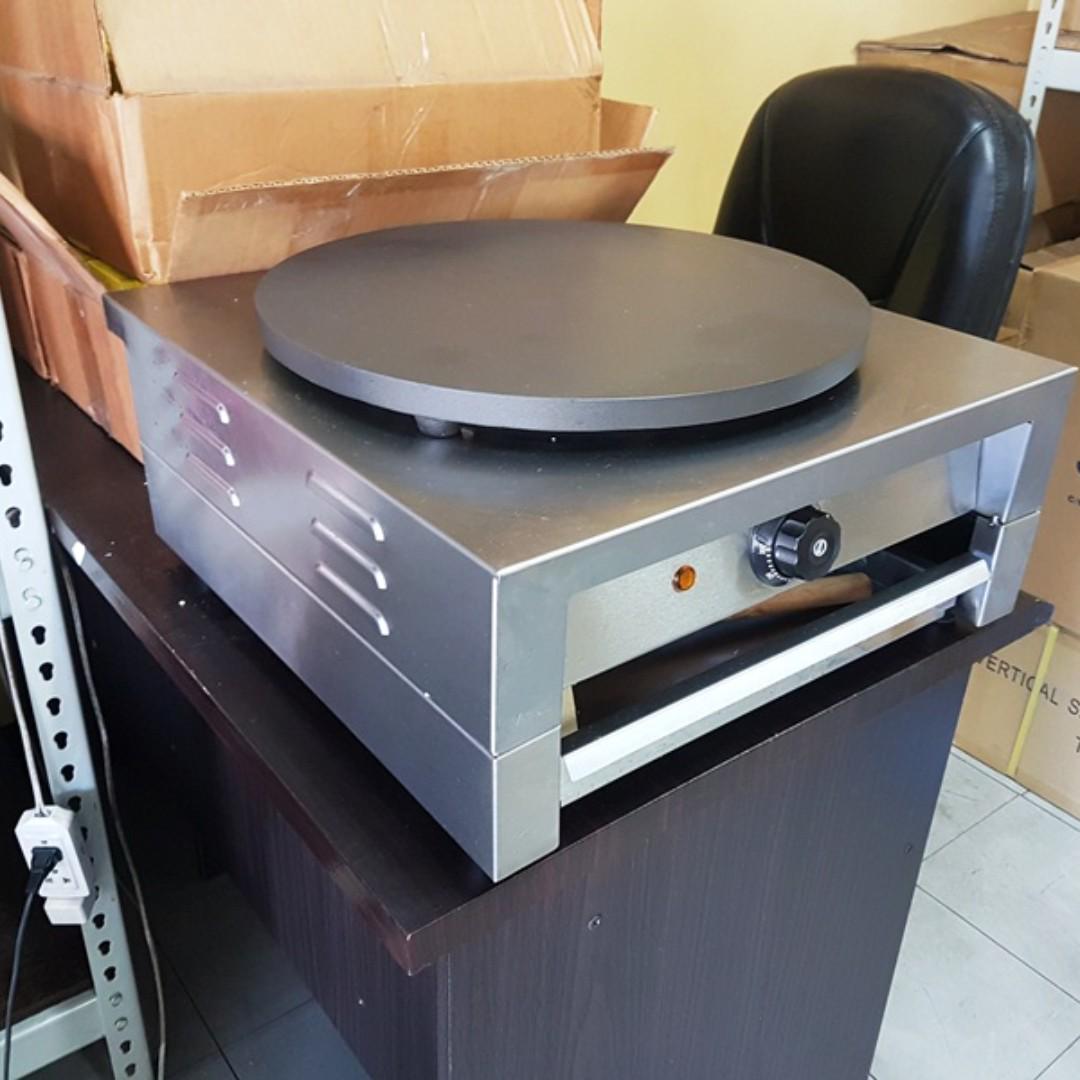 Crepe Maker (Brand New on STOCK) (Category: Other Kitchen Appliances) located in Manila. Submitted by qualityfoodserviceequipment (Listing ID 177830052, Image 3). Description: Crepe Maker (Brand New on STOCK) Crepe: dessert like no other! Brand new machines Gas or electric models available Dimensions: 22x18x12 inches With control switch BRAND NEW WITH WARRANTY! Kindly contact: Ms. Angel (02)8617598/ 09063634735/ 09398566092/ 09334784103 Email: ir