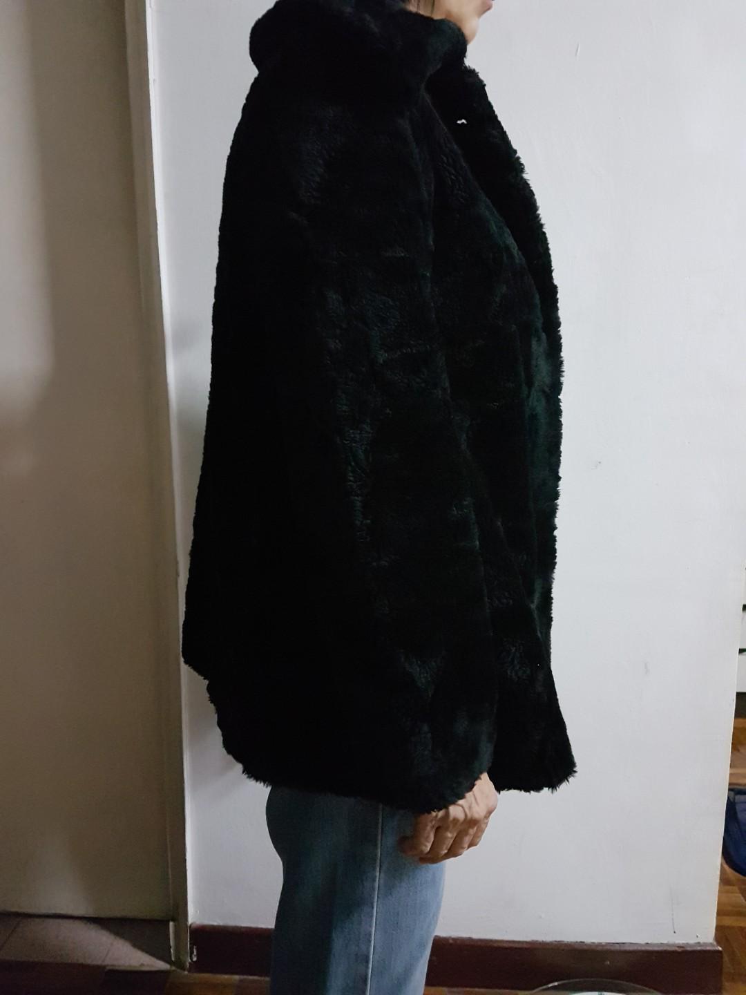 MGAG 101 Furry Black Jacket, Women's Fashion, Coats, Jackets and