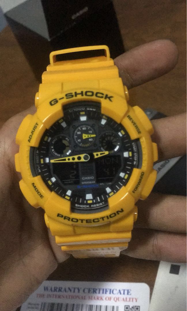 G shock ga 100 bumblebee top