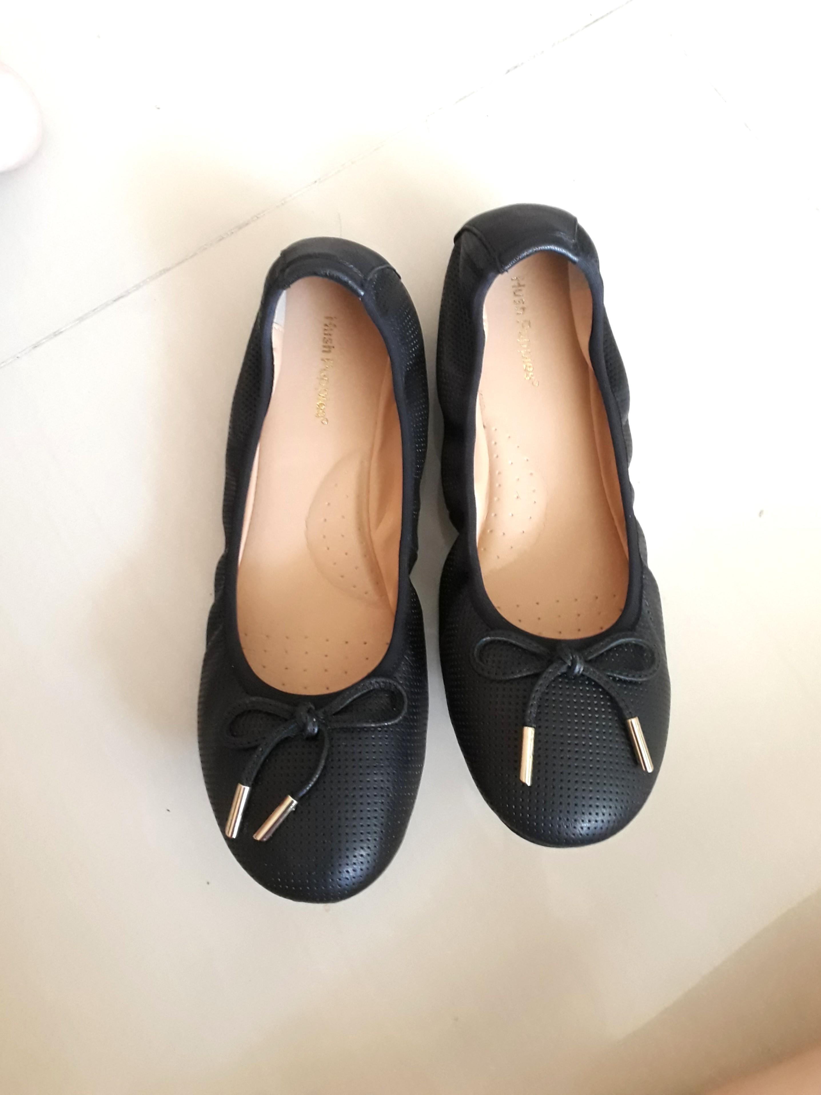 Hush Puppies Black Ballet Flats shoes 