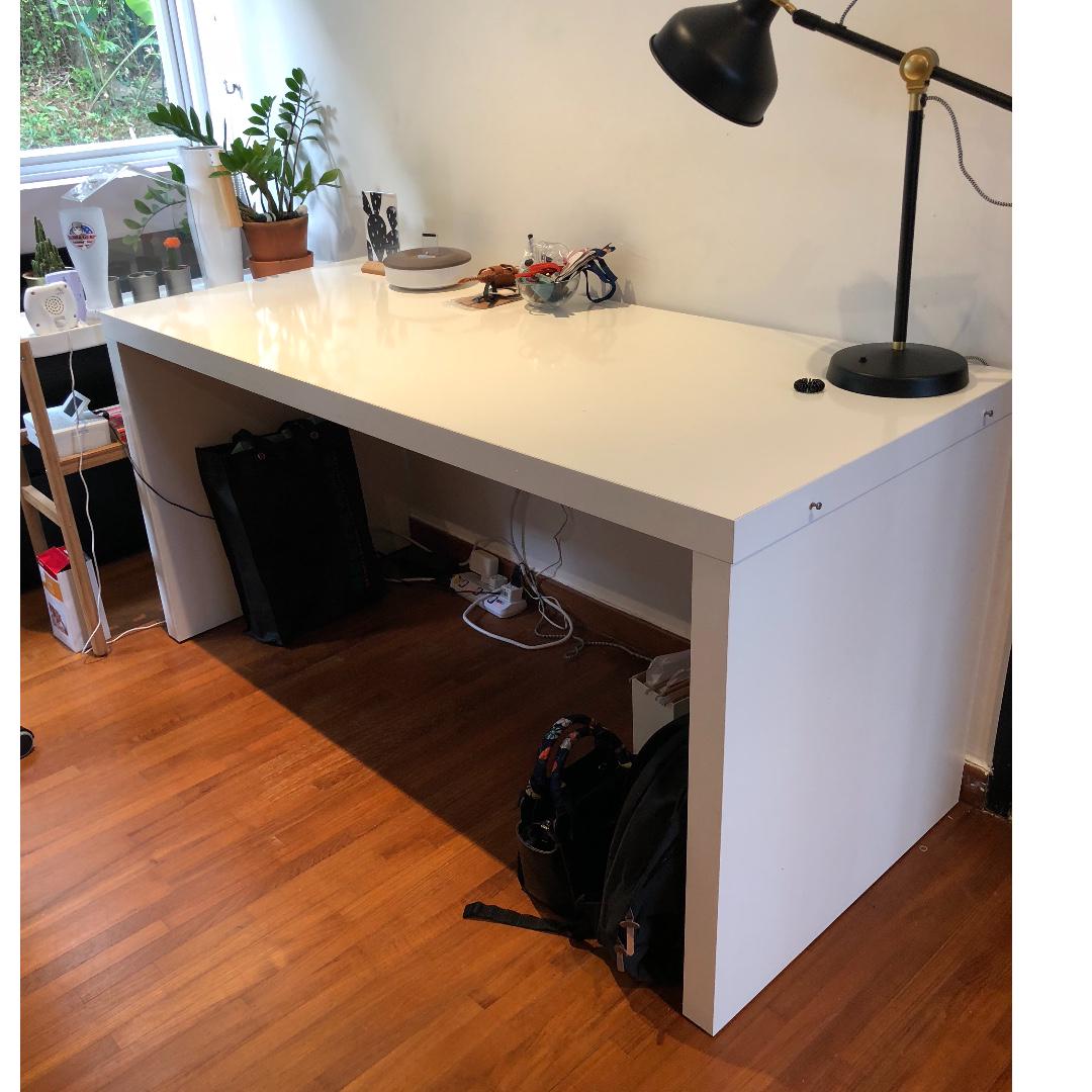 Ikea Malm Desk With Pull Out Panel Furniture Others On Carousell