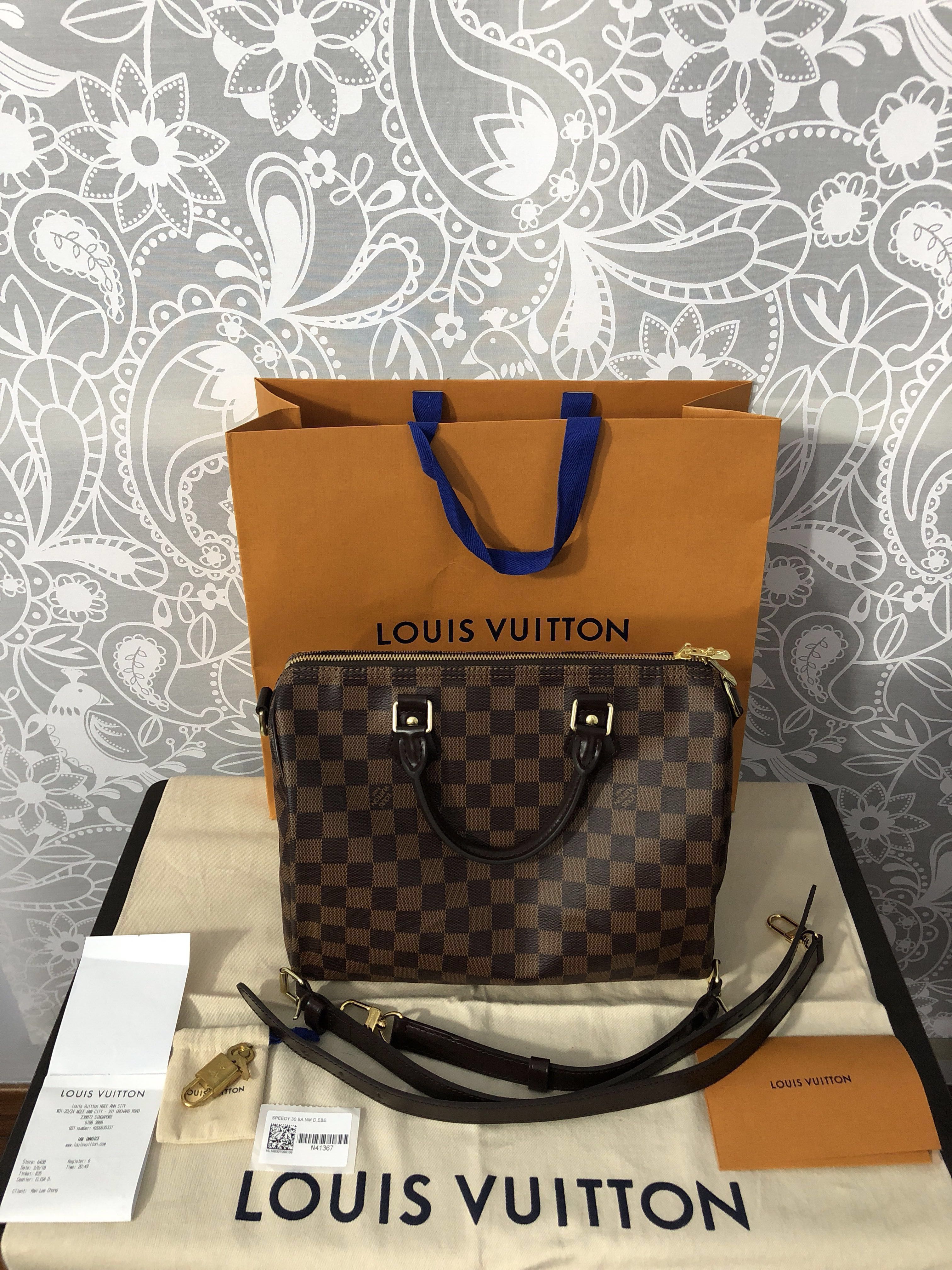 Louis Vuitton Speedy Bandoulière 30 Damier Ebene Canvas - A World