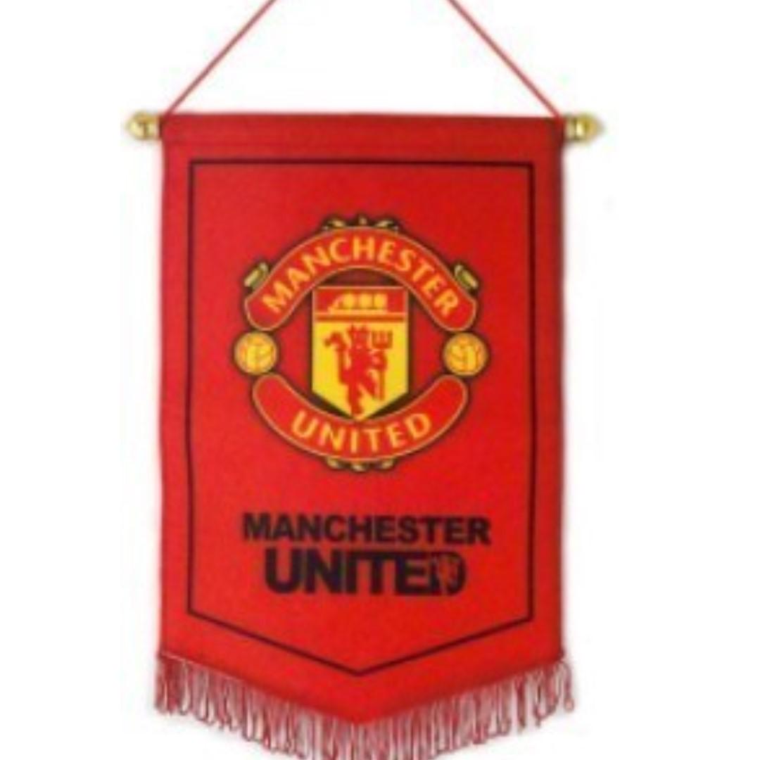 Manchester United Red Devils Football Flag Banner Limited Stock Available For Now Sports Sports Games Equipment On Carousell