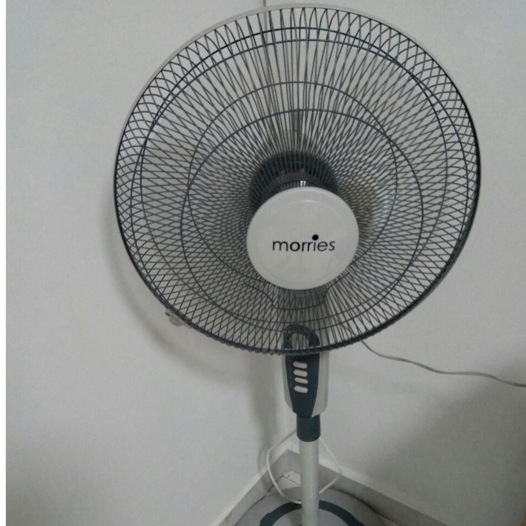 MORRIES 16 INCHES Stand Fan MS-40B W/TIMER (2 YO), Furniture & Home ...