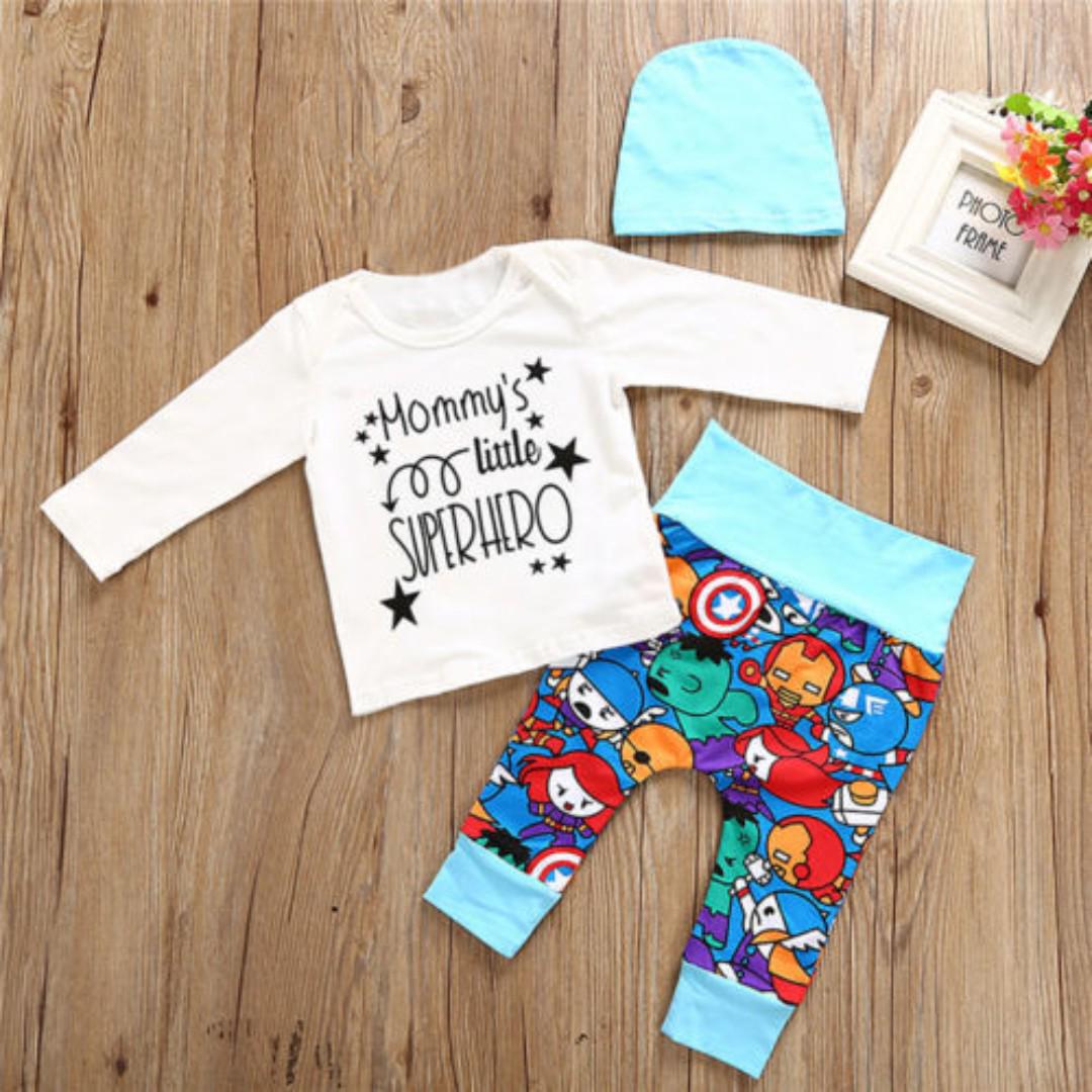 baby boy superhero clothes