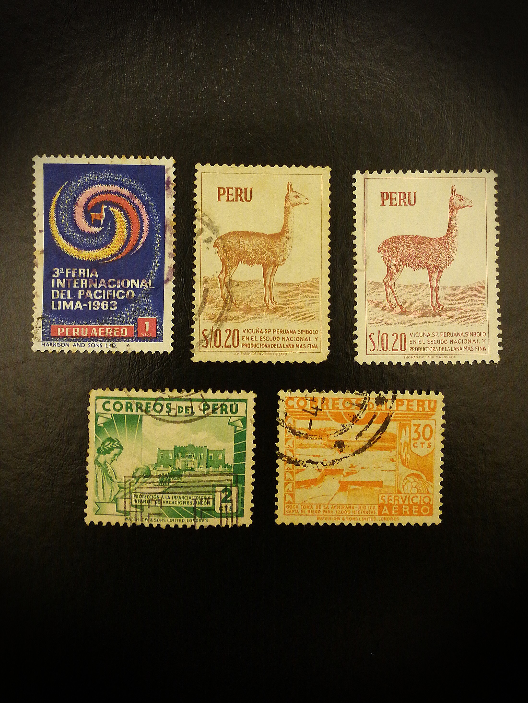Peru Stamps (Set of 5), Hobbies & Toys, Memorabilia & Collectibles