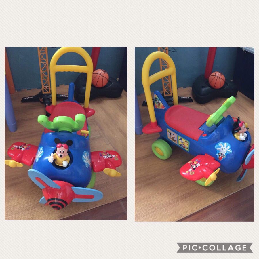mickey mouse airplane ride on toy