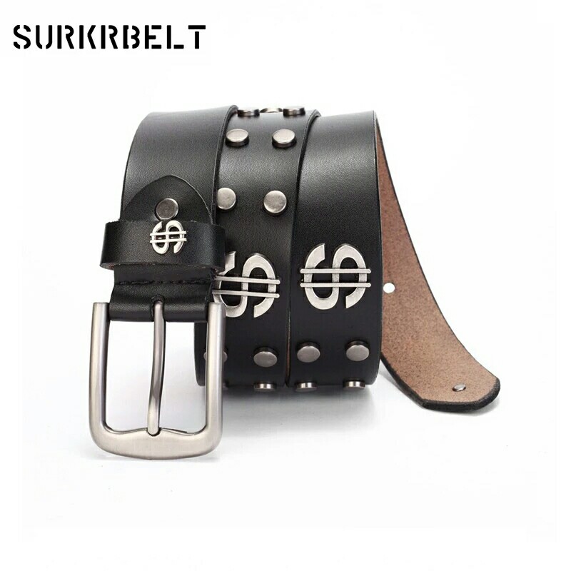 leather rock belts