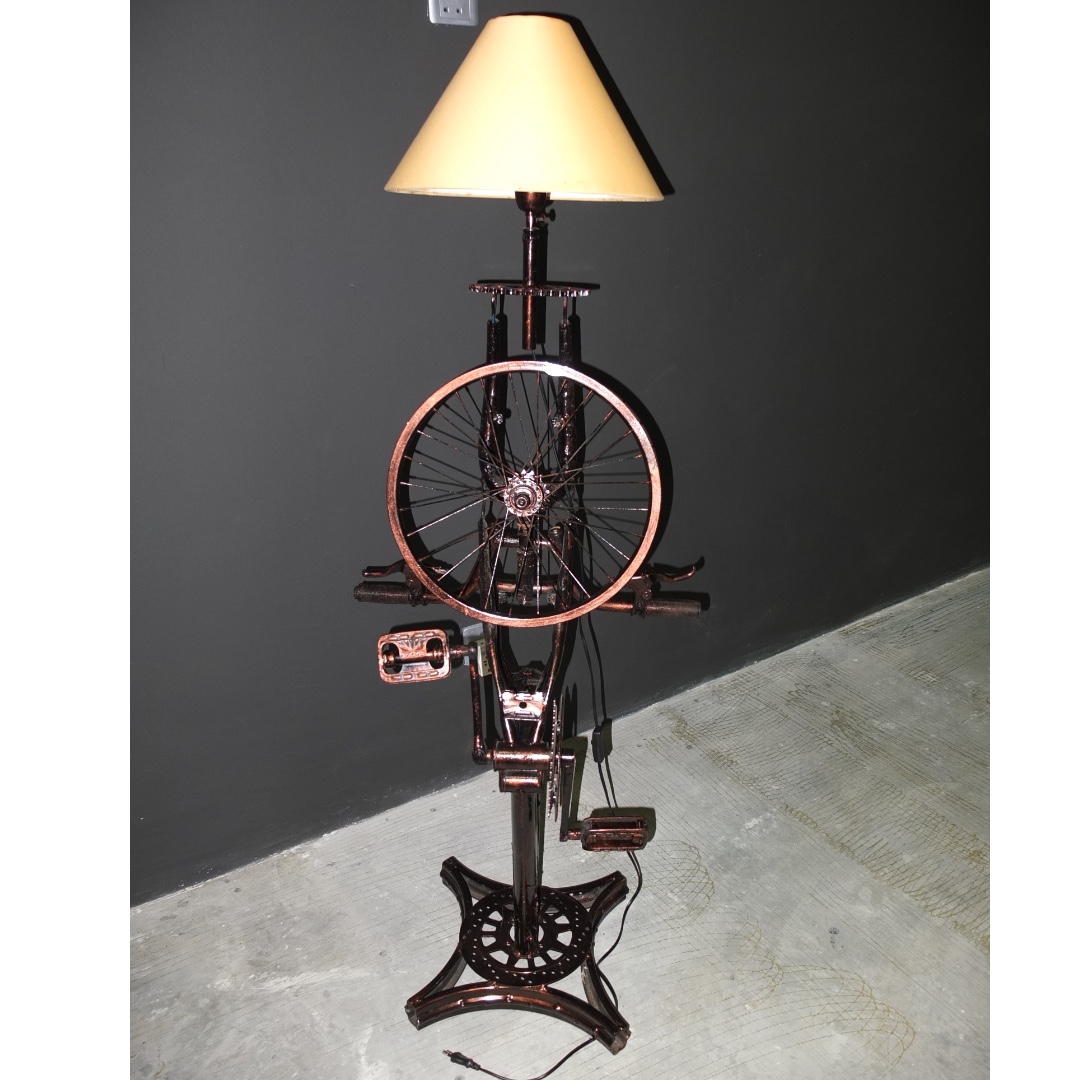 Vintage bicycle hot sale table lamp