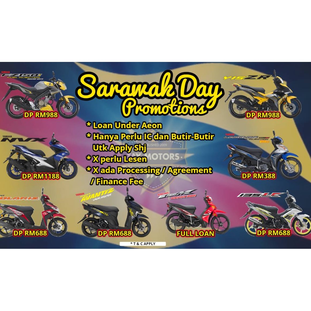 Sarawak Day Aeon Promotion Motorbikes On Carousell