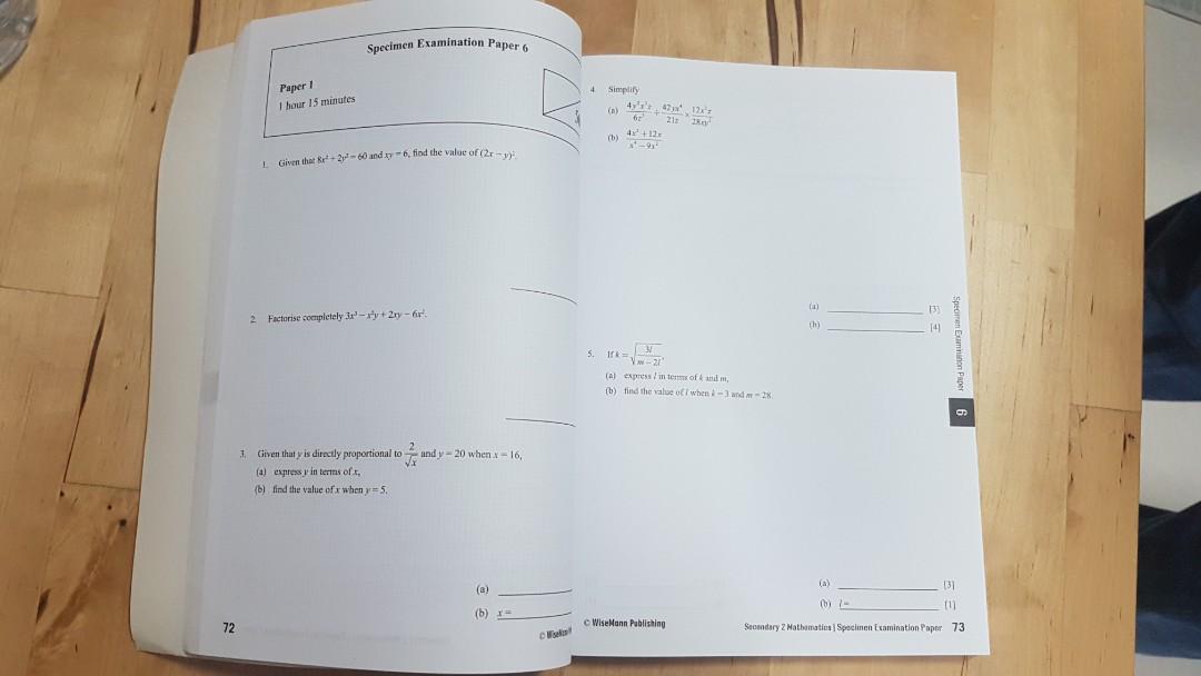 20 Books Stationery 2 ... Papers Exam Sets, Math \u0026 Sec