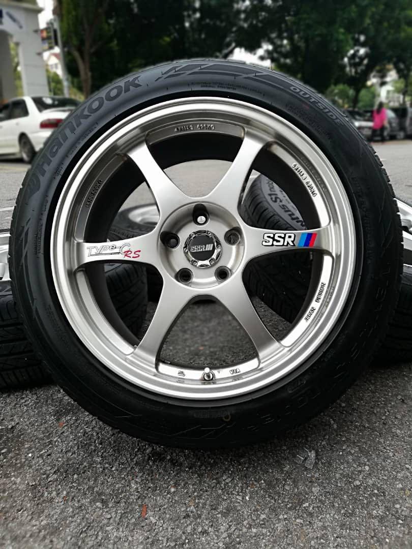 Ssr Type C Rs 18 Inch Sports Rim Triton Lite Tayar Hankook 99 Jual Murah Murah Jual Mahal Atok Marah Auto Accessories On Carousell