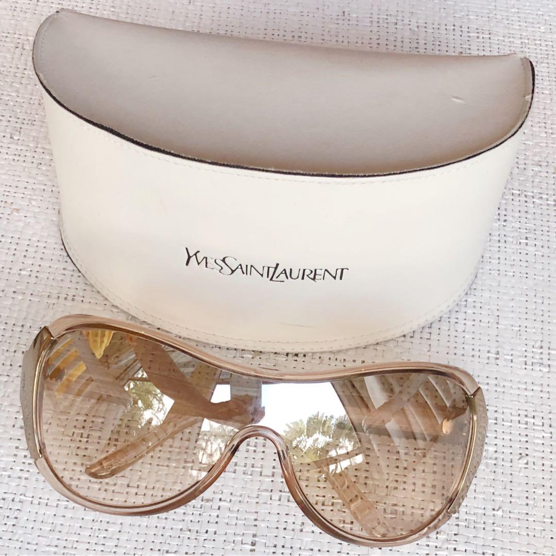 YSL 2015 S Sunglasses in Brown and Gold Women s Fashion Watches