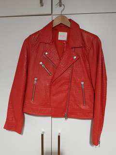BRAND NEW WITH TAGS Leather Biker Jacket size 10