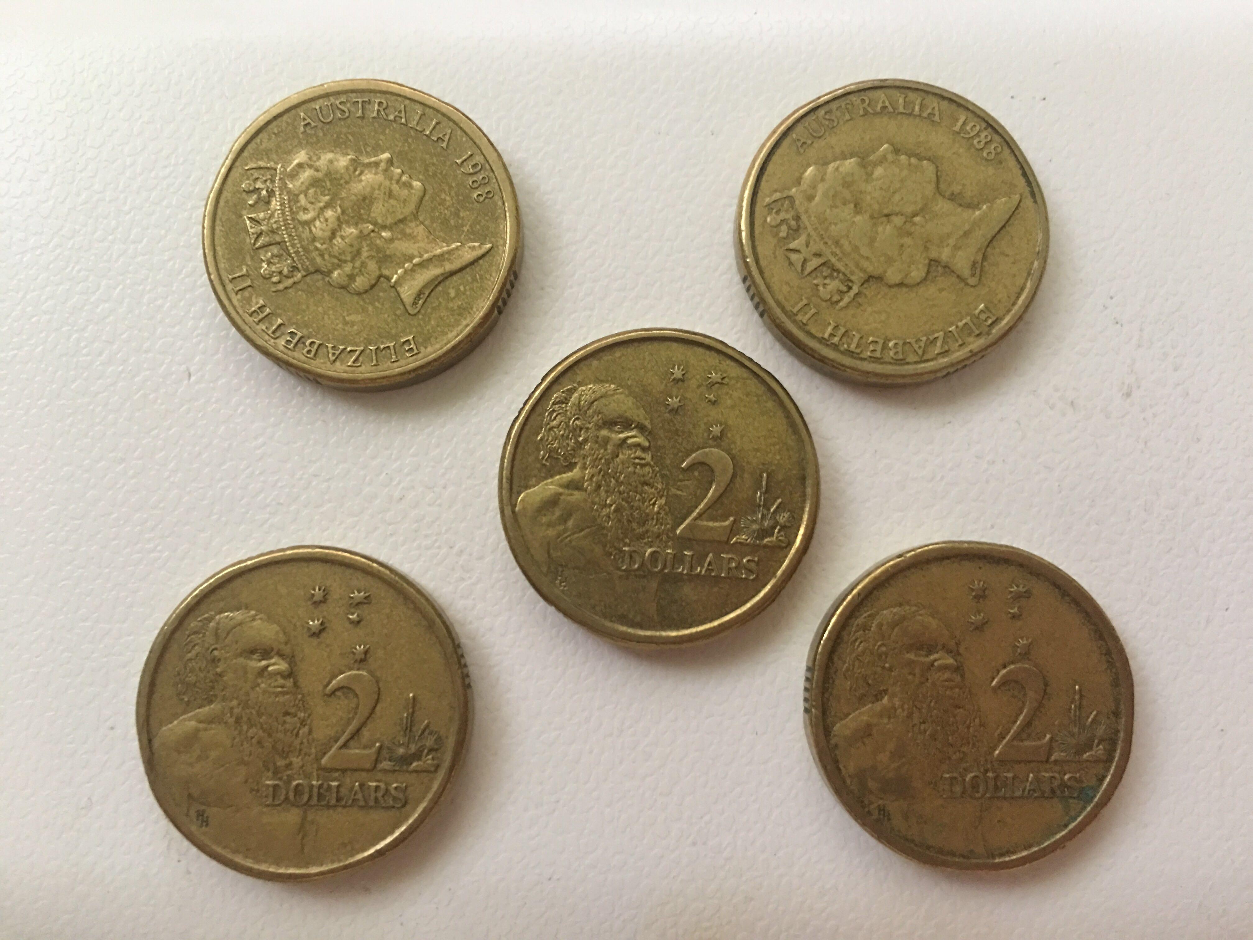 2 Dollars Old Australian Coins Vintage Collectibles Currency On Carousell
