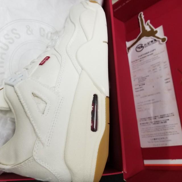 jordan 4 retro levis white