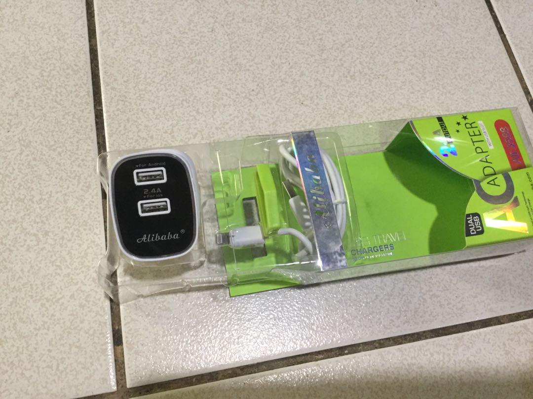 Alibaba 2 Usb Slot Fast Charger Mobile Phones Tablets Mobile Tablet Accessories Power Banks Chargers On Carousell