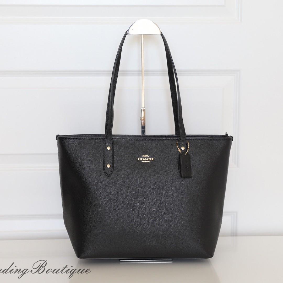 Authentic Coach Crossgrain Leather Zip Top City Tote Shoulder Bag 60 OFF Women s Fashion Bags Wallets Shoulder Bags on Carousell