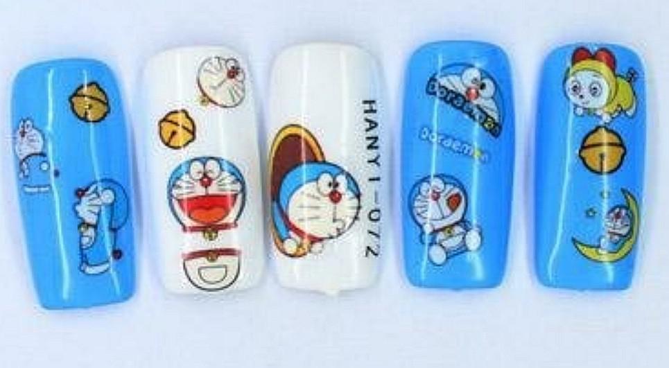 Vẽ nail Doraemon_ follow me! 😍 | Móng tay, Hoạt họa, Móng chân