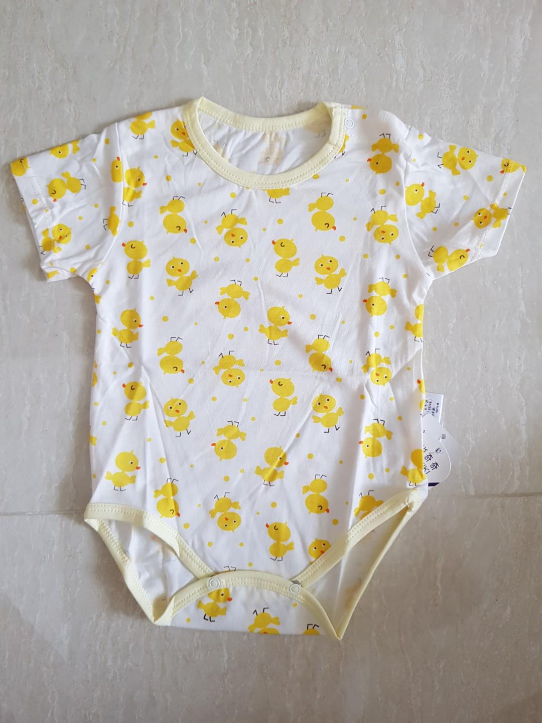 yellow onesie baby boy