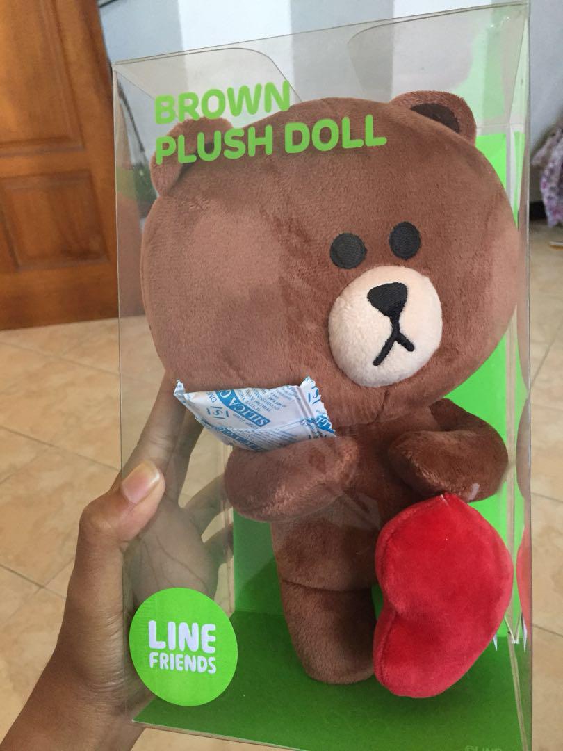 Brown Plush Doll Line Merchandise