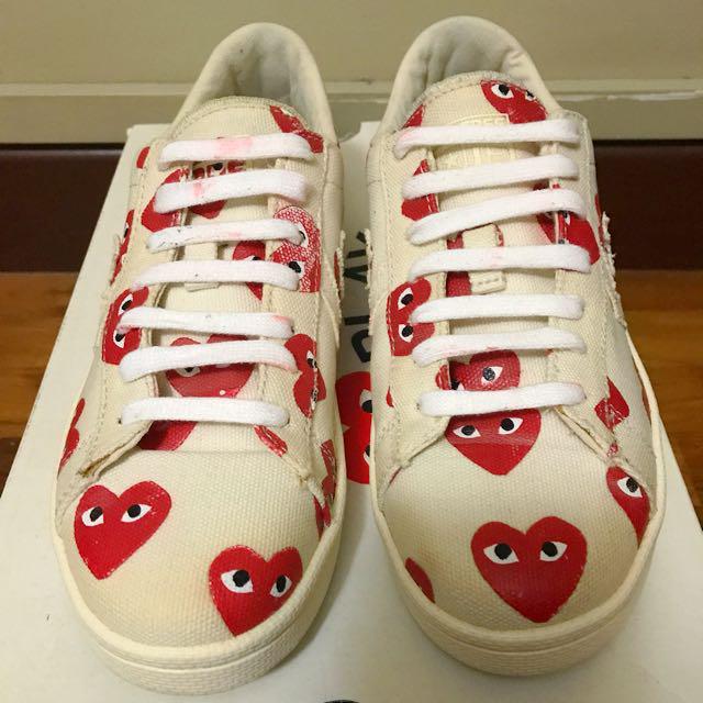 Comme des Garcons Converse White Red 