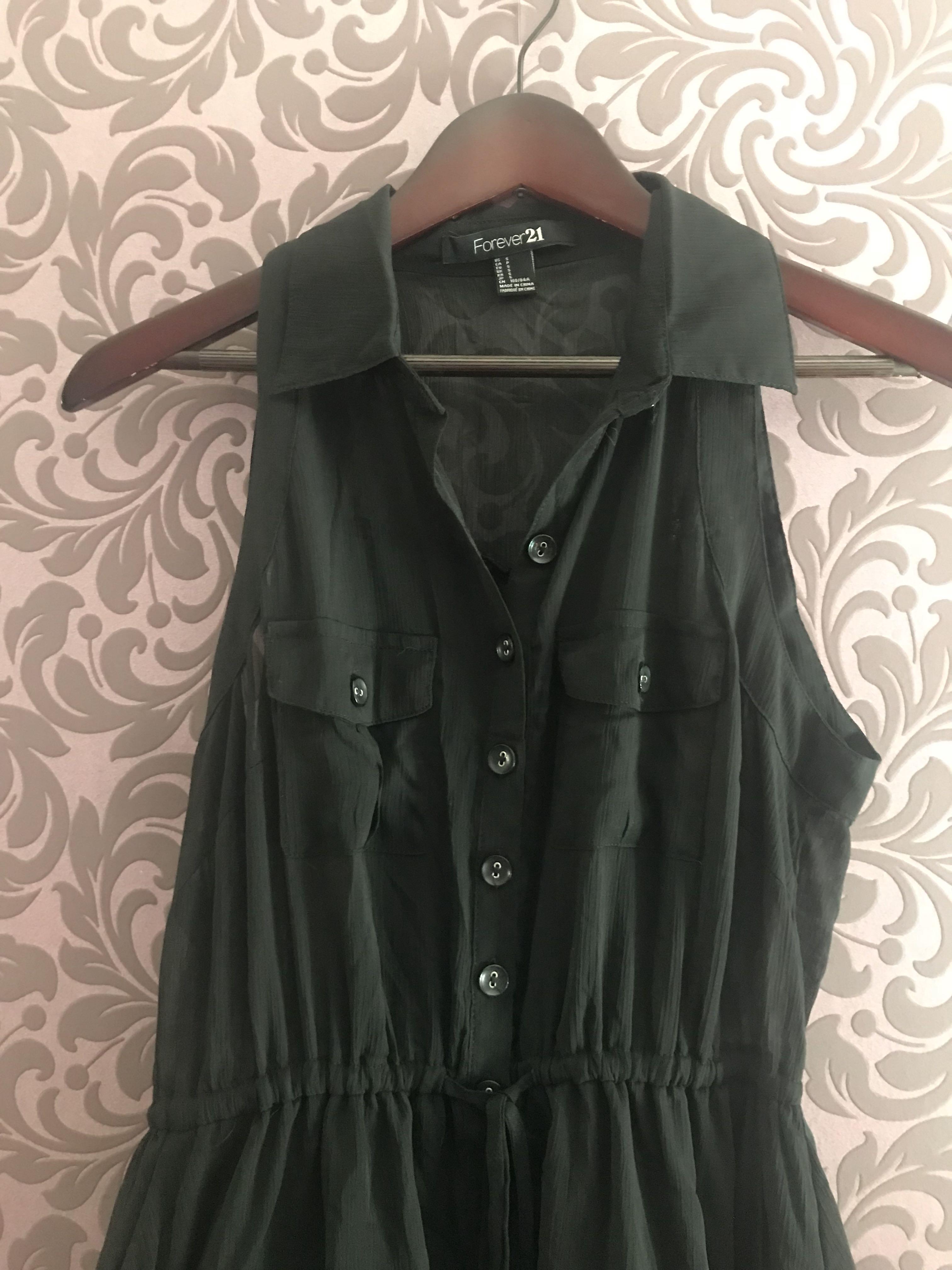 Chiffon shirt shop dress forever 21