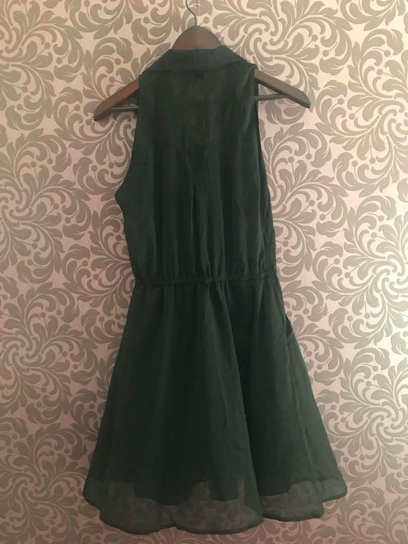 Chiffon shirt top dress forever 21