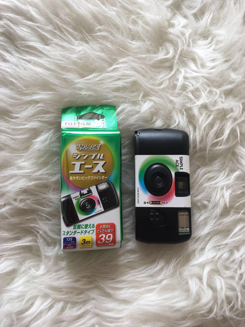 Fujifilm disposable camera, Photography, Cameras on Carousell